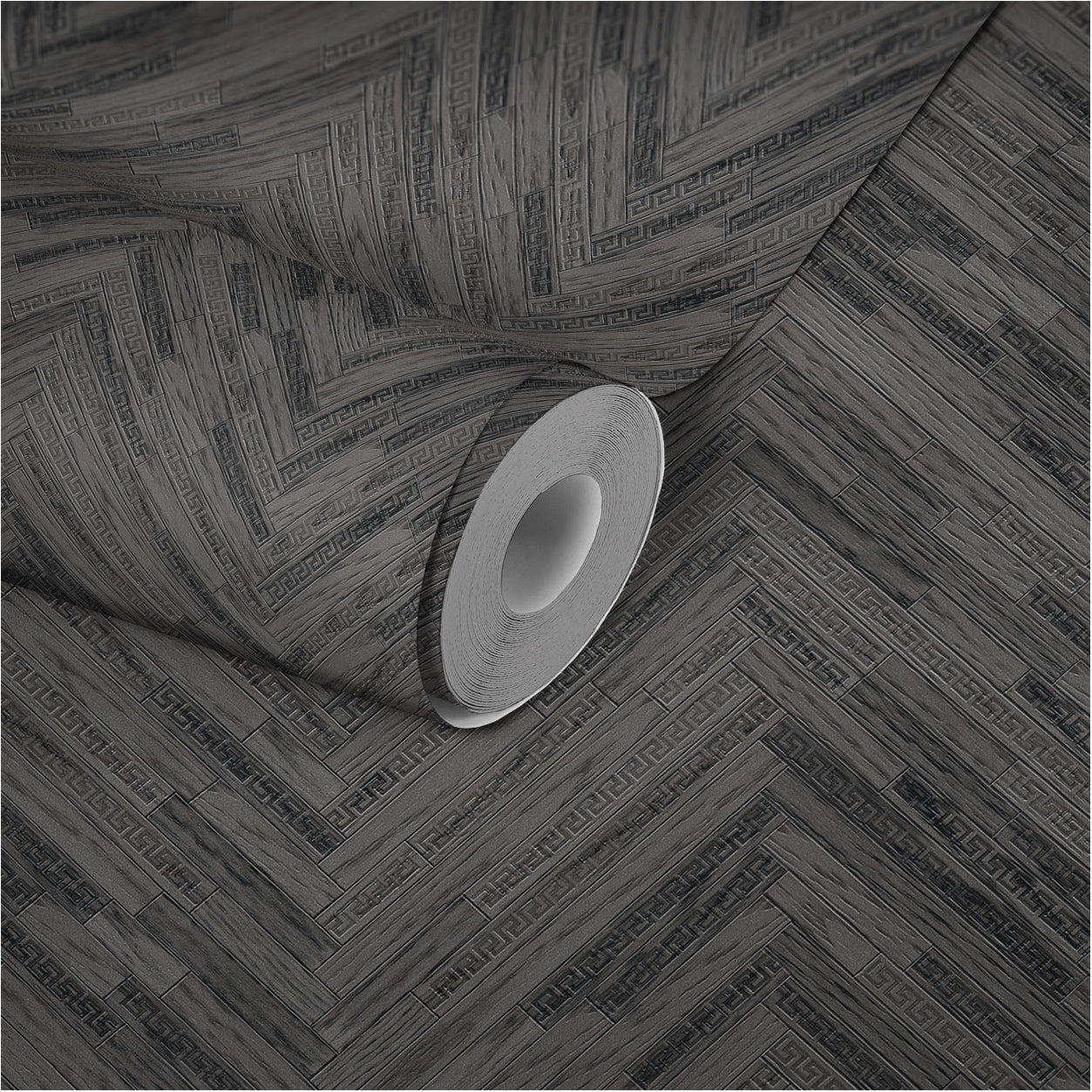 Versace Home Tapete in Holzoptik Grau 370514 Luxus Vlies Designertapete Design