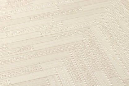 Versace Home Tapete in Holzoptik Creme 370515 Luxus Vlies Designertapete Design