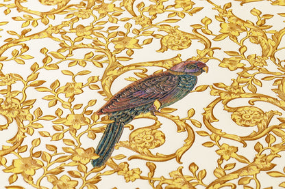 Versace Home Vogeltapete Gold 370532 Luxus Vlies Designertapete Tapete Design