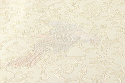 Versace Home Vogeltapete Silber 370535 Luxus Vlies Designertapete Tapete Design