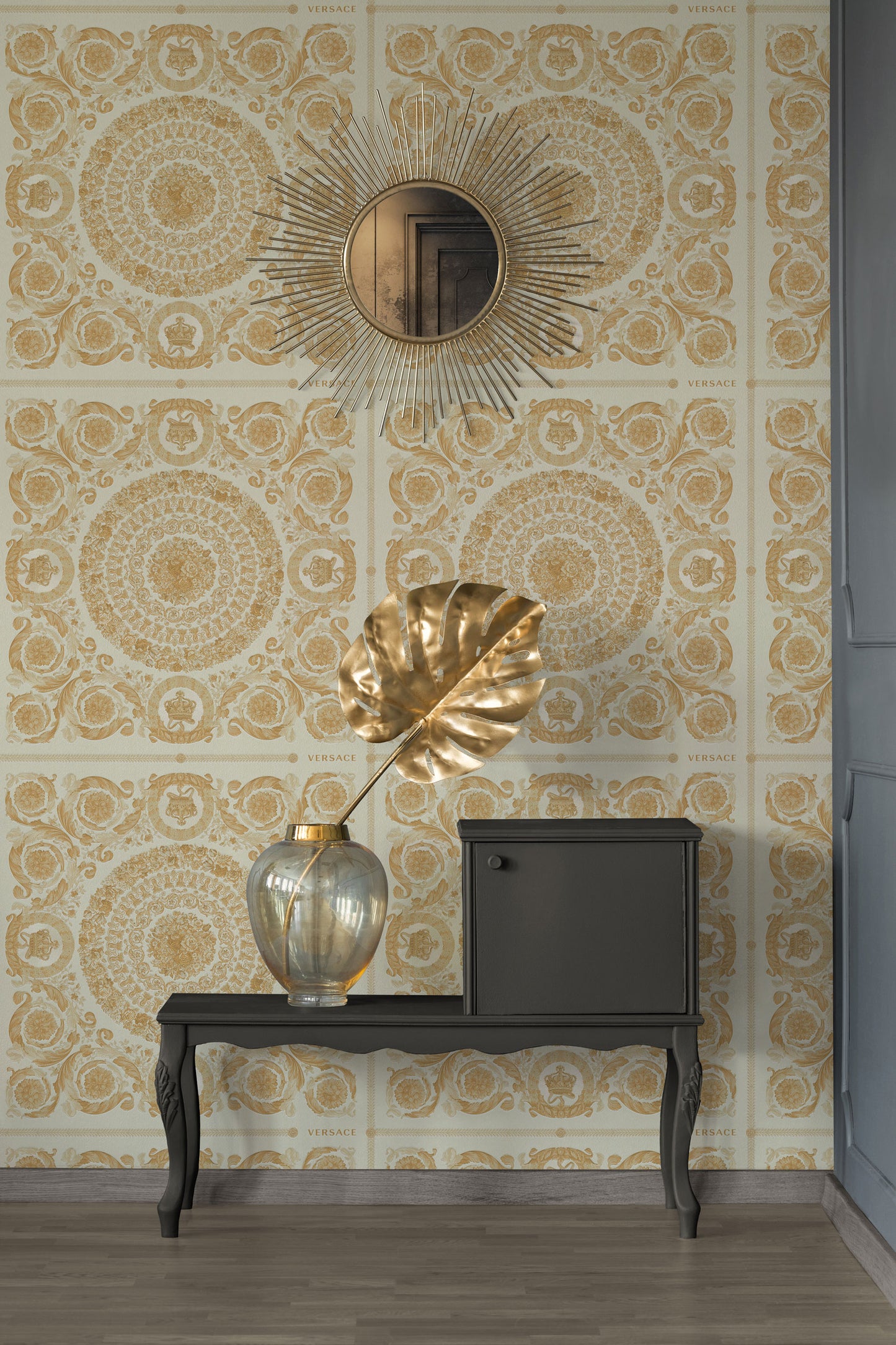Versace Home Barocktapete Gold 370552 Luxus Vlies Designertapete Tapete Design