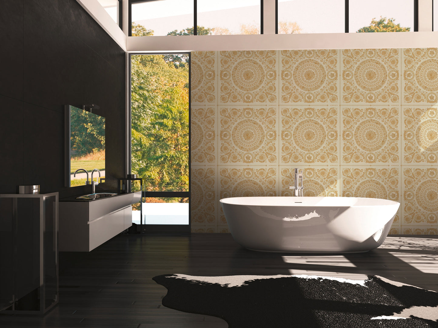 Versace Home Barocktapete Gold 370552 Luxus Vlies Designertapete Tapete Design