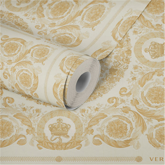 Versace Home Barocktapete Gold 370552 Luxus Vlies Designertapete Tapete Design