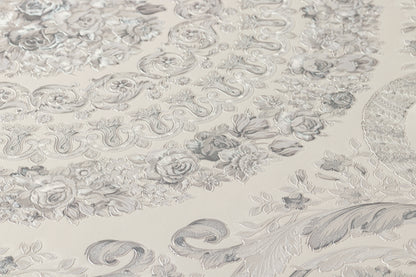 Versace Home Barocktapete Silber 370555 Luxus Vlies Designertapete Tapete Design