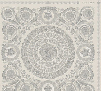 Versace Home Barocktapete Silber 370555 Luxus Vlies Designertapete Tapete Design