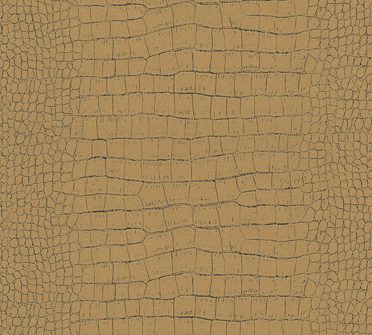 A.S. Création Tapete mit Tieren Gold Vliestapete 371010 Wandtapete Tapete