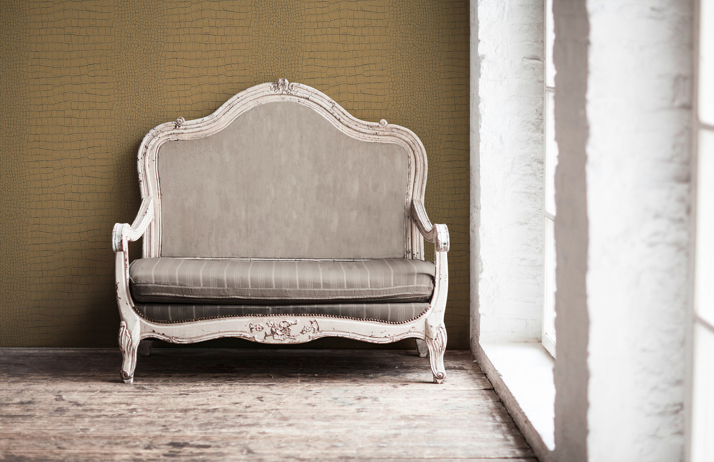 A.S. Création Tapete mit Tieren Gold Vliestapete 371010 Wandtapete Tapete