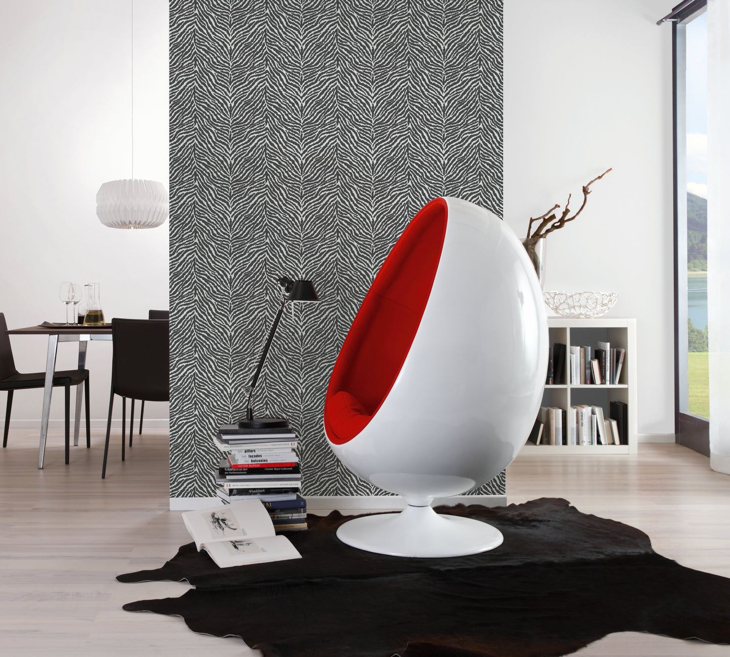 A.S. Création Tapete mit Tieren Schwarz Vliestapete 371201 Wandtapete Tapete