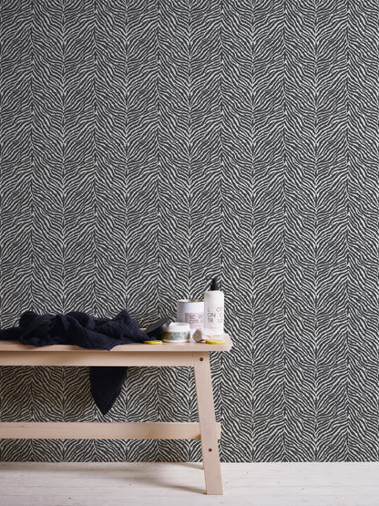 A.S. Création Tapete mit Tieren Schwarz Vliestapete 371201 Wandtapete Tapete