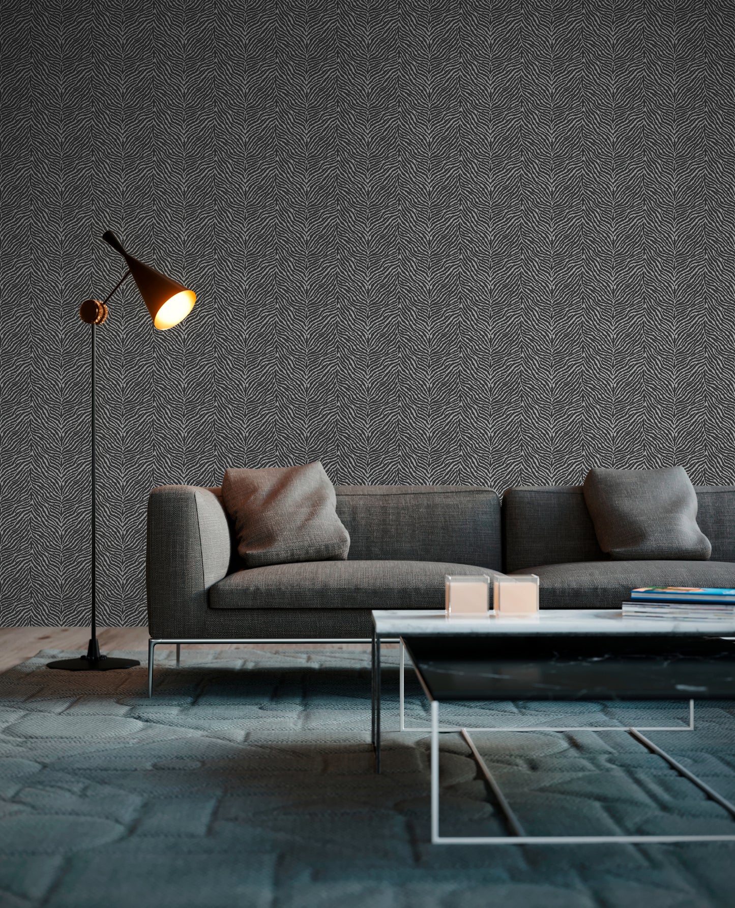 A.S. Création Tapete mit Tieren Schwarz Vliestapete 371201 Wandtapete Tapete