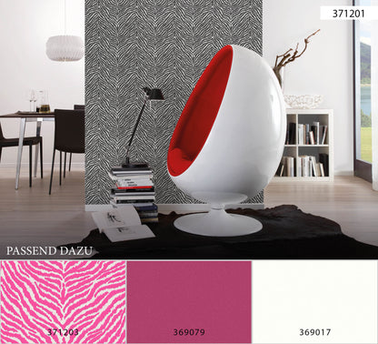 A.S. Création Tapete mit Tieren Schwarz Vliestapete 371201 Wandtapete Tapete