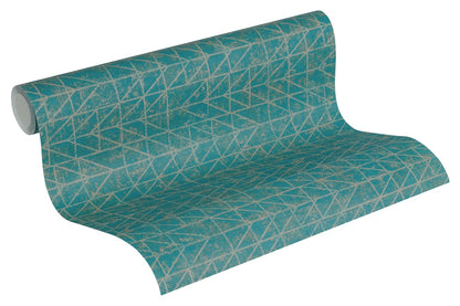 Geometrische Tapete Blau Vliestapete 371744 Wandtapete A.S. Création Tapete