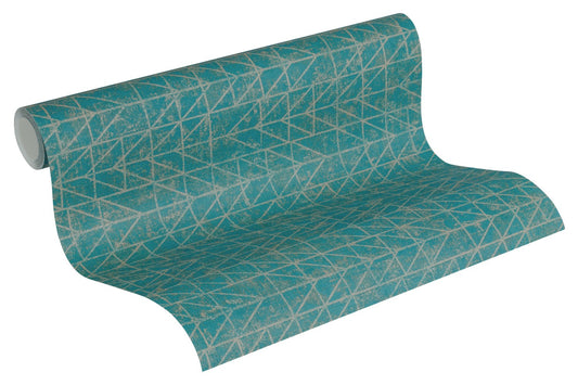 Geometrische Tapete Blau Vliestapete 371744 Wandtapete A.S. Création Tapete