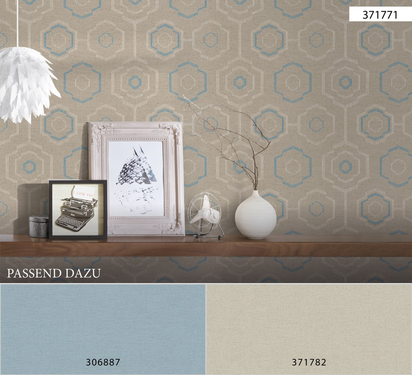 Geometrische Tapete Beige Vliestapete 371771 Wandtapete A.S. Création Tapete