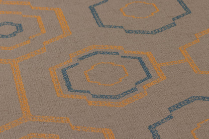 Geometrische Tapete Orange Vliestapete 371773 Wandtapete A.S. Création Tapete