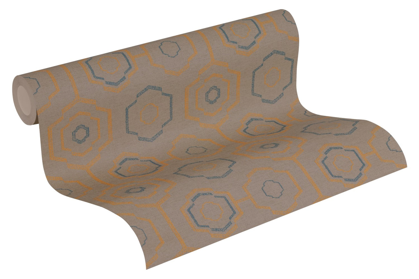 Geometrische Tapete Orange Vliestapete 371773 Wandtapete A.S. Création Tapete