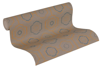 Geometrische Tapete Orange Vliestapete 371773 Wandtapete A.S. Création Tapete