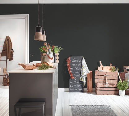 A.S. Création Tapete Antigua 371781 Schwarz Vlies Wandtapete Unitapete matt