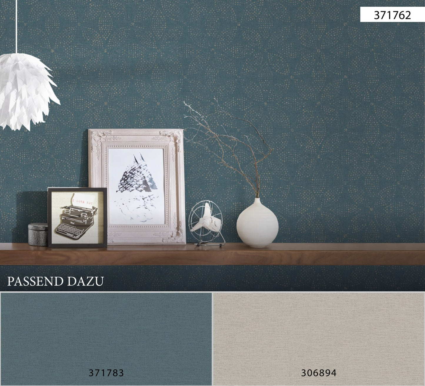 A.S. Création Tapete Antigua 371783 Blau Vlies Wandtapete Unitapete matt Uni