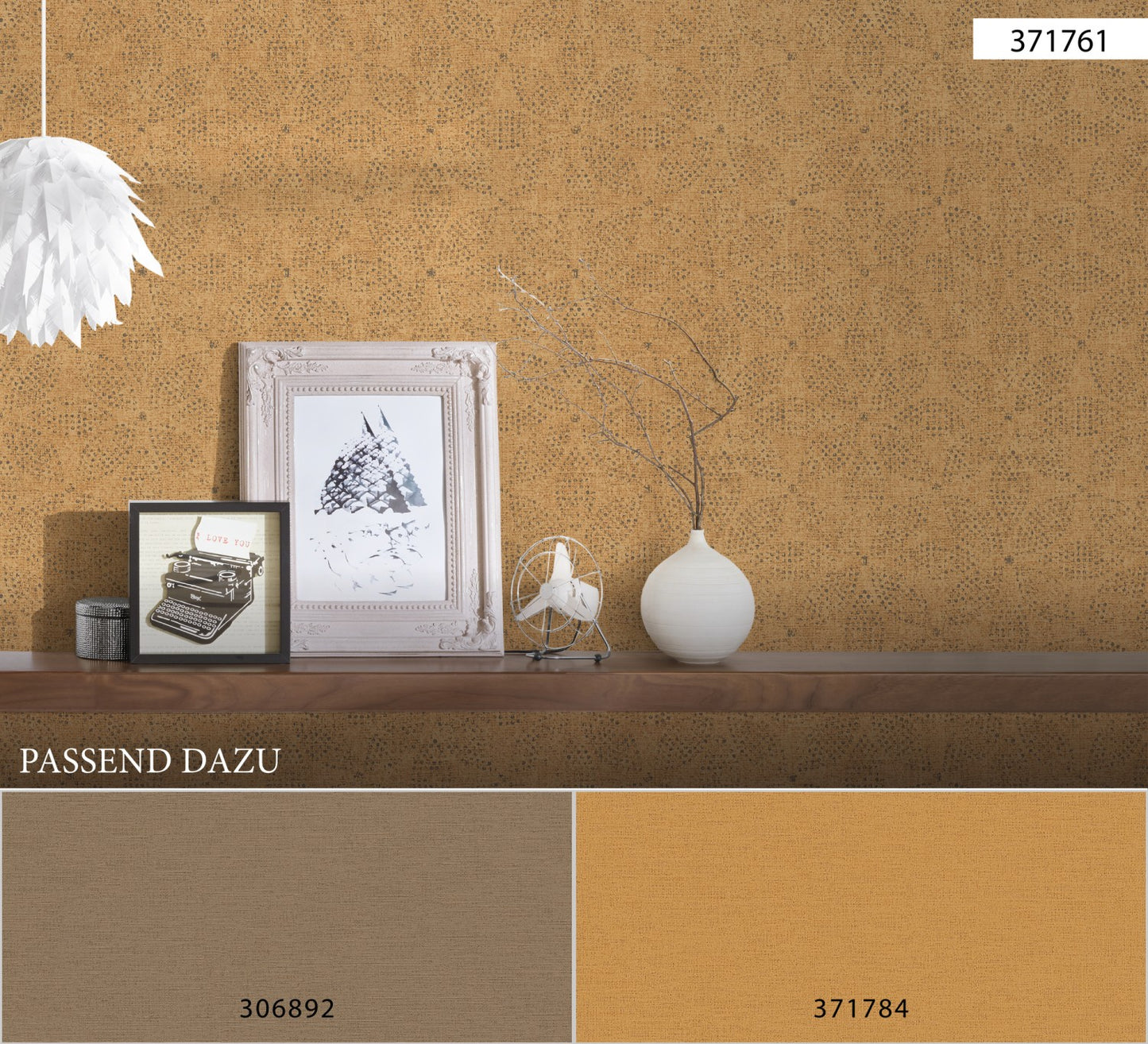 A.S. Création Tapete Antigua 371784 orange Vlies Wandtapete Unitapete matt