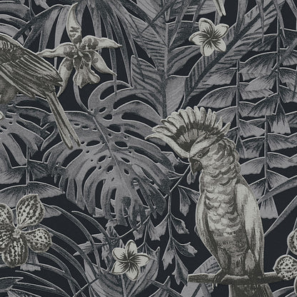 Dschungeltapete Grau Vliestapete 372104 Wandtapete A.S. Création Tapete