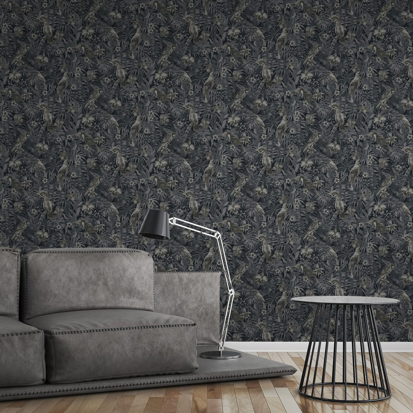 Dschungeltapete Grau Vliestapete 372104 Wandtapete A.S. Création Tapete