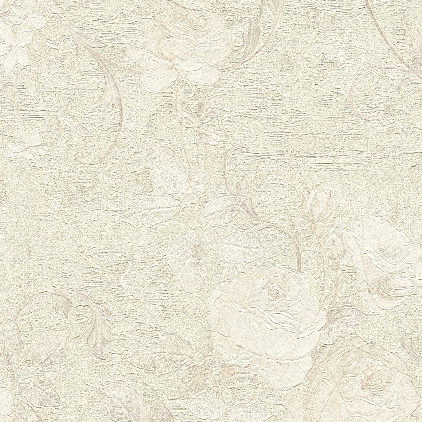 Blumentapete Grau Vliestapete 372244 Wandtapete A.S. Création Tapete