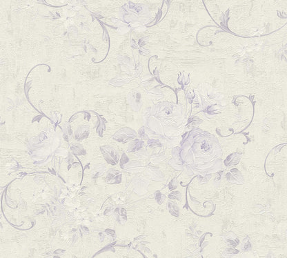 Blumentapete Violett Vliestapete 372245 Wandtapete A.S. Création Tapete