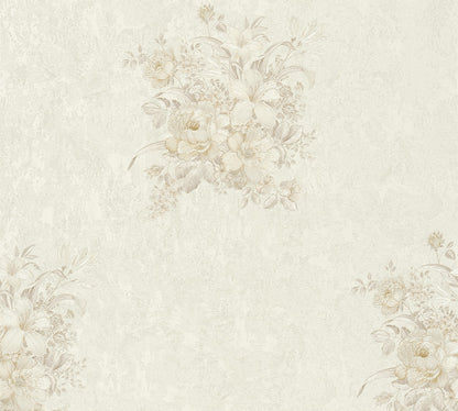 Blumentapete Beige Vliestapete 372254 Wandtapete A.S. Création Tapete