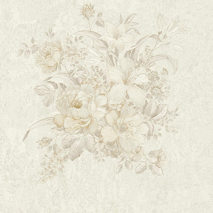 Blumentapete Beige Vliestapete 372254 Wandtapete A.S. Création Tapete