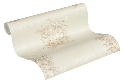 Blumentapete Beige Vliestapete 372254 Wandtapete A.S. Création Tapete