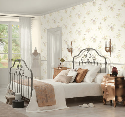 Blumentapete Creme Vliestapete 372345 Wandtapete A.S. Création Tapete