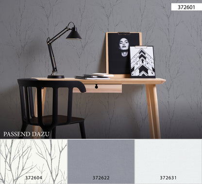 A.S. Création Waldtapete Wald Grau 372601 Tapete Blooming Wandtapete Tapete