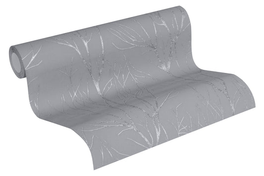 A.S. Création Waldtapete Wald Grau 372601 Tapete Blooming Wandtapete Tapete