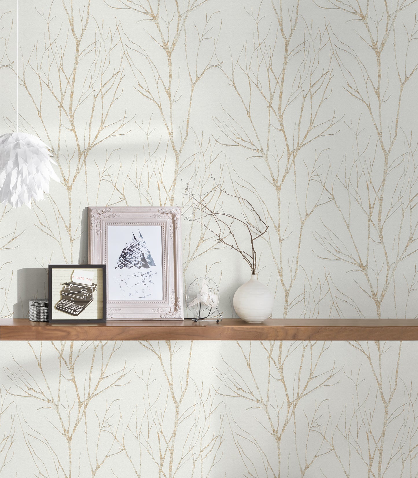 A.S. Création Tapete Attractive 2 372603 Weiß Wald Wandtapete Vlies Vliestapeten