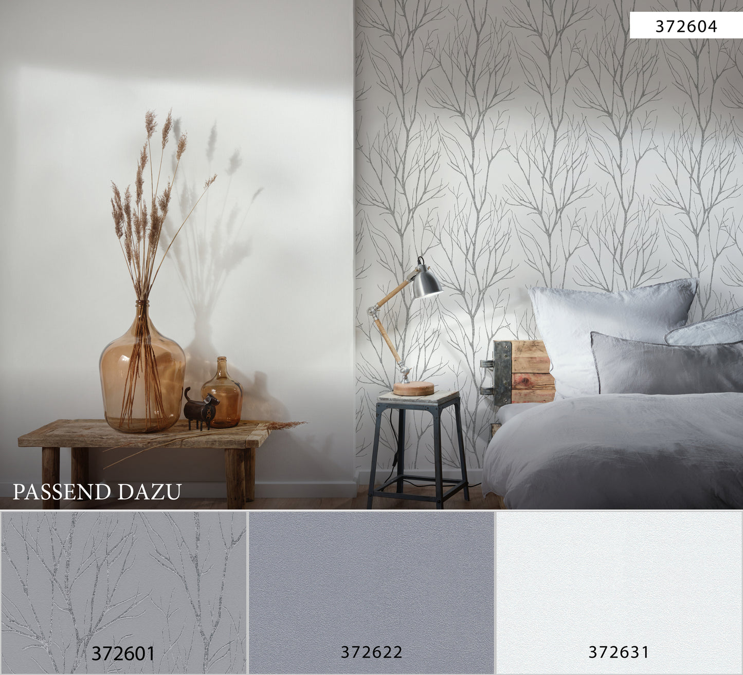 A.S. Création Tapete Attractive 2 372604 Weiß Wald Wandtapete Vlies Vliestapeten