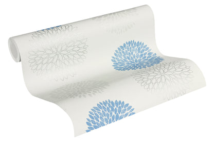A.S. Création Blumentapete Blumen floral Blau 372642 Tapete Blooming Wandtapete