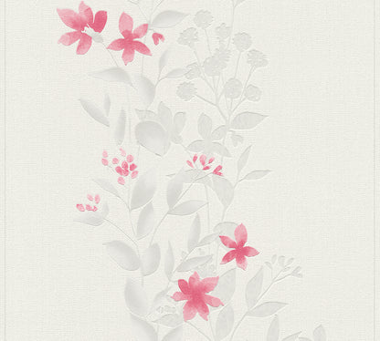 A.S. Création Blumentapete Blumen Grau 372664 Wandtapete Vlies Rolle Tapete