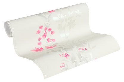 A.S. Création Blumentapete Blumen Grau 372664 Wandtapete Vlies Rolle Tapete