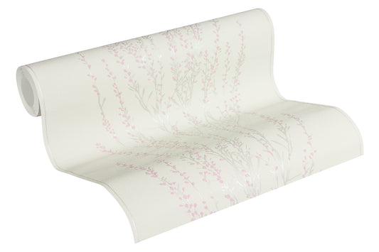 A.S. Création Blumentapete Blumen floral Grau 372671 Tapete Blooming Wandtapete