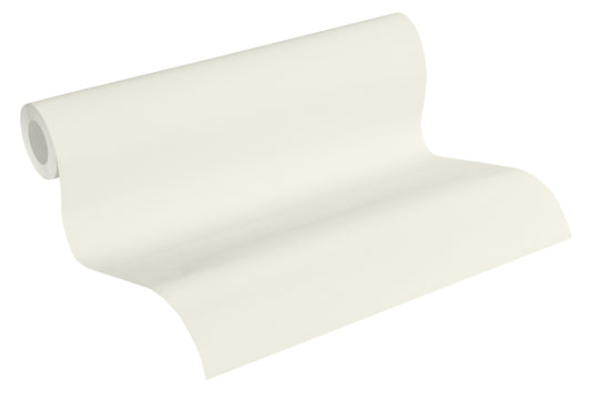 A.S. Création Unitapete Uni einfarbig Weiß 372684 Tapete Blooming Wandtapete