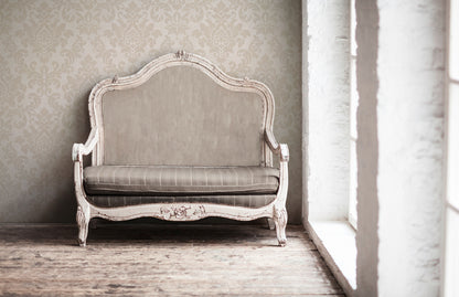 Livingwalls Barock Vintage Vinyl Tapete Trendwall Beige Glitzer Creme Wandtapete