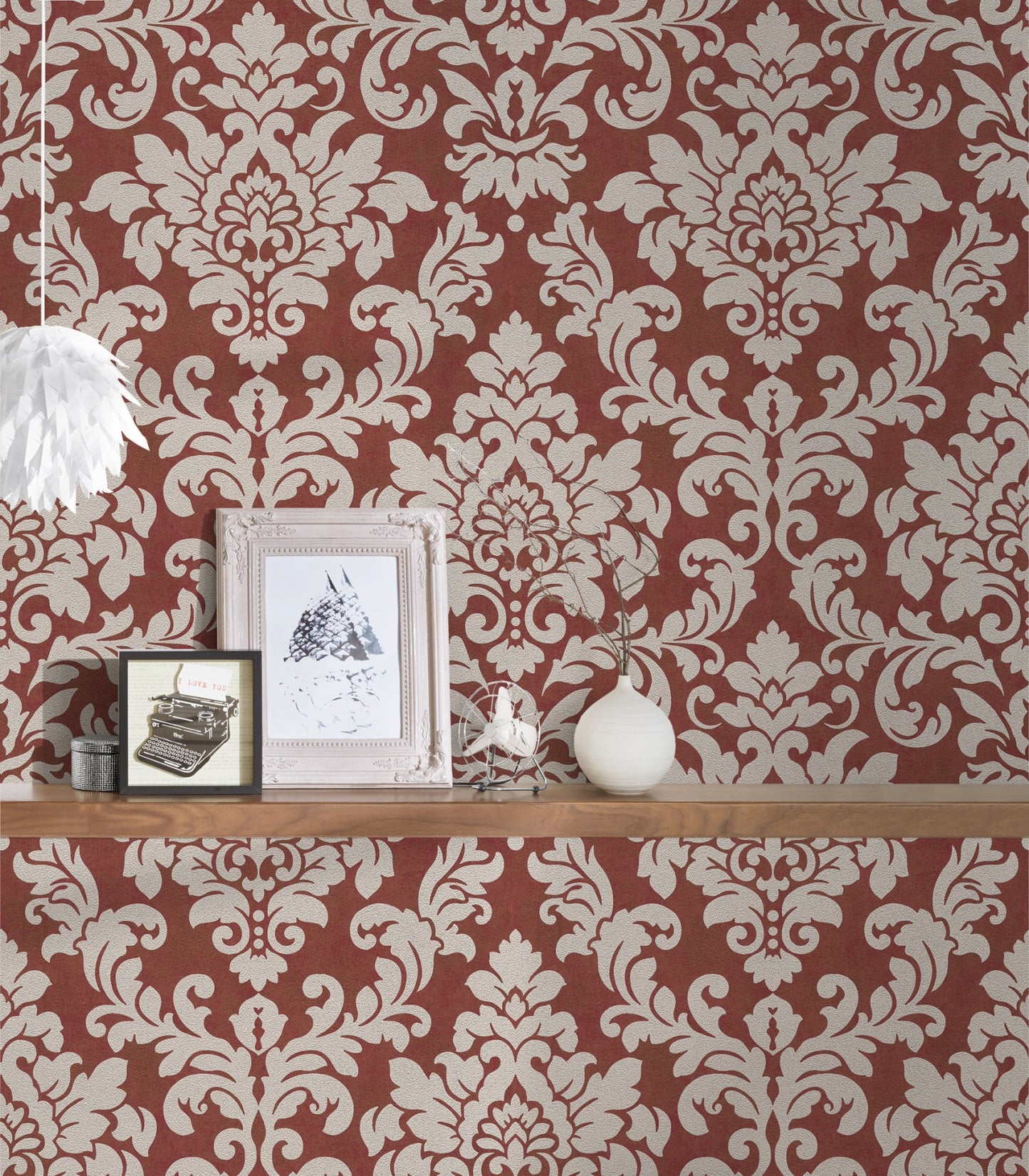 Barocktapete Rot Vliestapete 372705 Wandtapete A.S. Création Tapete
