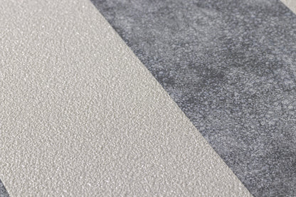 Livingwalls Streifen Vinyl Tapete Trendwall Schwarz Glitzer Wandtapete