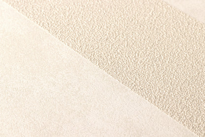 Livingwalls Streifen Vinyl Tapete Trendwall Beige Glitzer Streifentapete