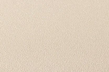 Livingwalls Uni Vinyl Tapete Trendwall Beige Glitzer Wandtapete Unitapete