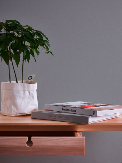 Livingwalls Uni Vinyl Tapete Trendwall Grau Glitzer Wandtapete Unitapete