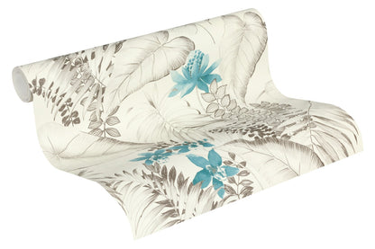 Blumentapete Blau Vliestapete 372792 Wandtapete A.S. Création Tapete