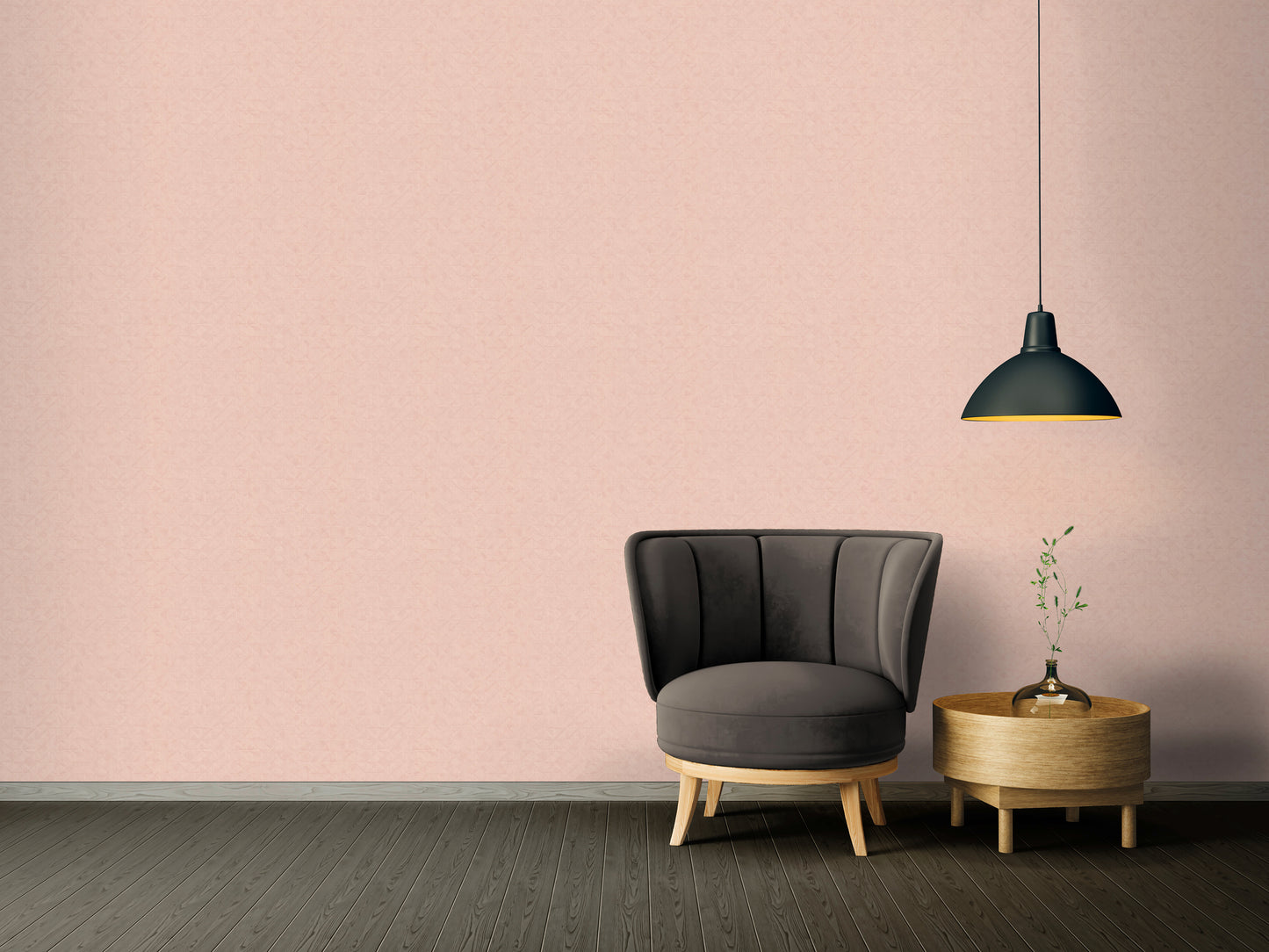 A.S. Création Uni Vinyl Tapete Exotic Life Rosa geometrische Wandtapete