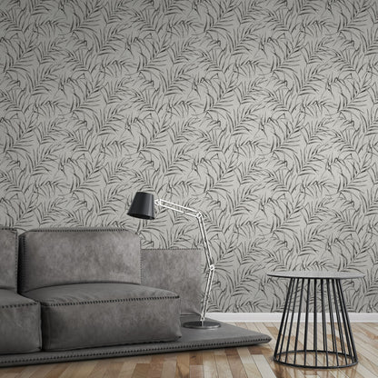 Palmentapete Grau Vliestapete 373352 Wandtapete A.S. Création Tapete